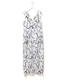 美品 【アダムエロペmissing you alreadyモノトーン柄ワンピース 美品 【アダムエロペmissing you alreadyモノトーン柄ワンピース