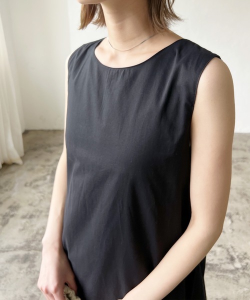 ローンティアードノースリーブワンピース