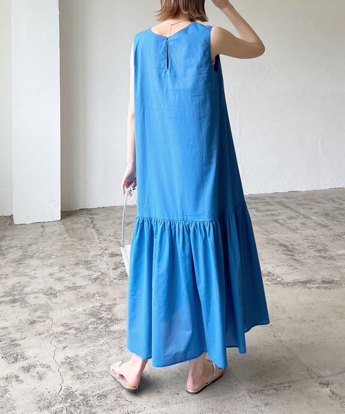 ローンティアードノースリーブワンピース