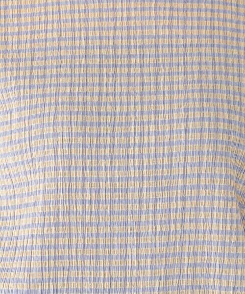 studio CLIP(スタディオクリップ)の「クレープギンガムチェックT シャツ(Tシャツ/カットソー・レディース・ベージュ/ブルー/ブラック/グリーン・MEDIUM/LARGE)」の12枚目の写真