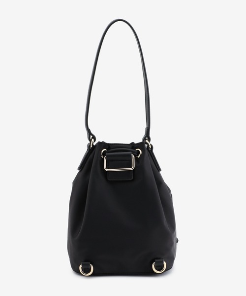 TOMMY HILFIGER（トミーヒルフィガー）の「3WAYバケットバッグ（ハンドバッグ・レディース・ブラック/ブラウン・FREE）」の4枚目の写真