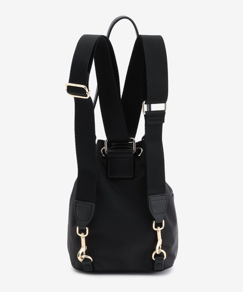 TOMMY HILFIGER（トミーヒルフィガー）の「3WAYバケットバッグ（ハンドバッグ・レディース・ブラック/ブラウン・FREE）」の3枚目の写真