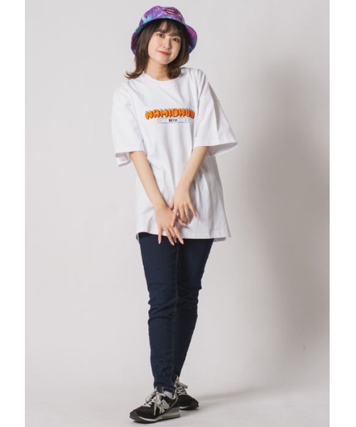 RE730（アールイーセブンサーティー）の「RE730 かくれんぼしているなみおくん　半袖ビッグシルエットTシャツ（Tシャツ/カットソー・メンズ・オフホワイト/ブラック・MEDIUM/LARGE/X-LARGE）」の15枚目の写真