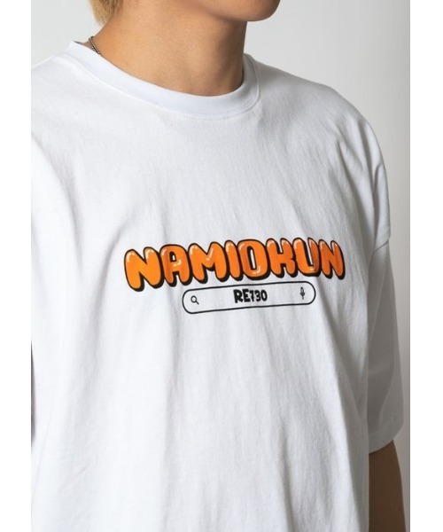 RE730（アールイーセブンサーティー）の「RE730 かくれんぼしているなみおくん　半袖ビッグシルエットTシャツ（Tシャツ/カットソー・メンズ・オフホワイト/ブラック・MEDIUM/LARGE/X-LARGE）」の12枚目の写真
