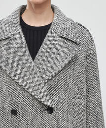 2023AW DES PRES デプレ　ブロークンツイードコート　クリーニング済 DES PRES（デ・プレ）の「ブロークンツイード Pコート（ピーコート