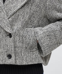 DES PRES（デ・プレ）の「ブロークンツイード Pコート（ピーコート