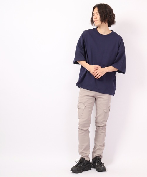 FUNALIVE(ファンアライブ)の「ストレッチカーゴパンツ デニム ツイル EXPECTATION(カーゴパンツ・メンズ・ベージュ/カーキ/ブラック/ライトグレー/ダークブラック/インディゴブルー/ワンウォッシュ/ライトグレー系/ブルー/チャコールグレー・L/M/XL)」の11枚目の写真