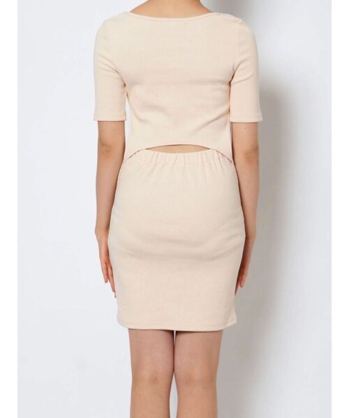 EMODA（エモダ）の「バックオープンボタンワンピース（ワンピース・レディース・ブラック/グレー/ブルー/アイボリー・FREE）」の7枚目の写真