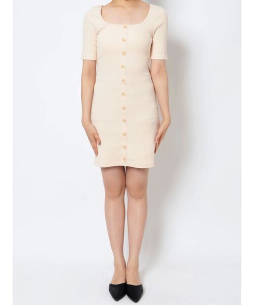 EMODA（エモダ）の「バックオープンボタンワンピース（ワンピース・レディース・ブラック/グレー/ブルー/アイボリー・FREE）」の17枚目の写真