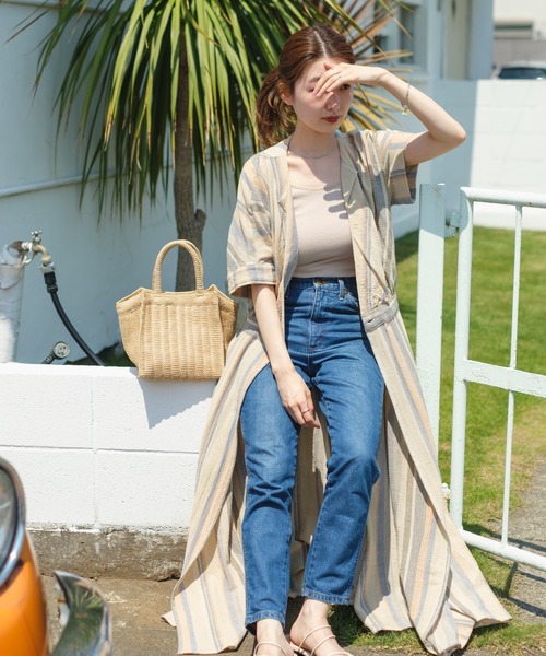 Kastane（カスタネ）の「スクエアカゴBAG（トートバッグ・レディース・ピンク/グリーン/ベージュ・FREE）」の15枚目の写真