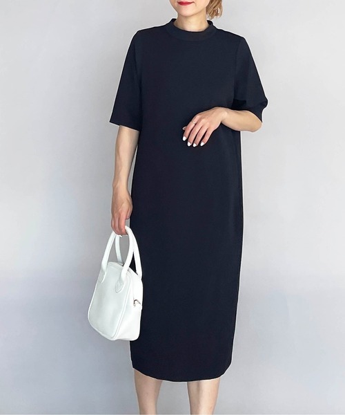 PICCIN（ピッチン）の「ハイネック後ろパールワンピース（ワンピース・レディース・ブラック/ベージュ/ネイビー・M）」の12枚目の写真