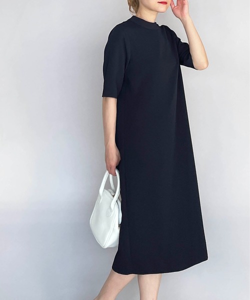 PICCIN（ピッチン）の「ハイネック後ろパールワンピース（ワンピース・レディース・ブラック/ベージュ/ネイビー・M）」の15枚目の写真