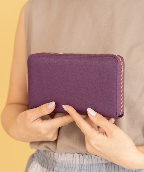 VitaFelice（ヴィータフェリーチェ）の「スキミング防止本革通帳ケース（パスポートケース・レディース・レッド/ピンク/オレンジ/ブラック/ブルー/ベージュ系その他/イエロー/ミント/パープル・FREE）」の6枚目の写真