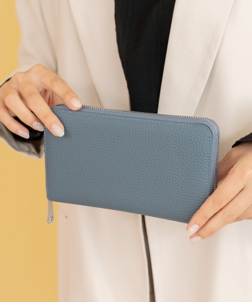 VitaFelice（ヴィータフェリーチェ）の「スキミング防止本革通帳ケース（パスポートケース・レディース・レッド/ピンク/オレンジ/ブラック/ブルー/ベージュ系その他/イエロー/ミント/パープル・FREE）」の5枚目の写真