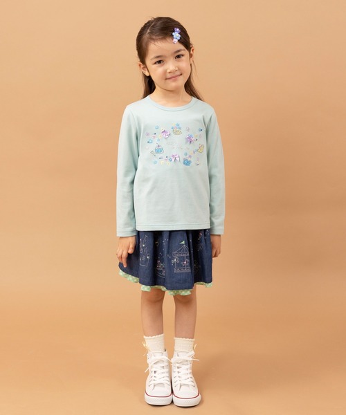 KP（ケーピー）の「日本製/ティータイムモチーフTシャツ(100～130)（Tシャツ/カットソー・キッズ・オートミール/サックスブルー・100cm/130cm/120cm/110cm）」の12枚目の写真