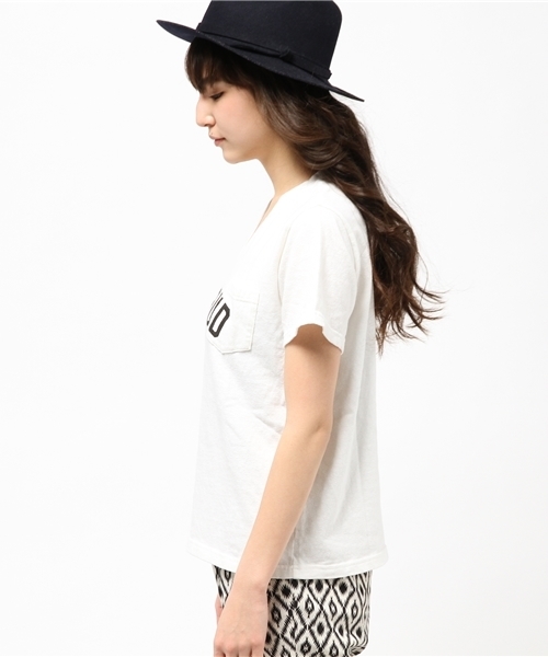 ROSE BUD(ローズバッド)の「LCTT-15154 ROSEBUD PT S/S POCKET-T(Tシャツ/カットソー・レディース・ホワイト/ブラック/オリーブ・ONE SIZE)」の11枚目の写真
