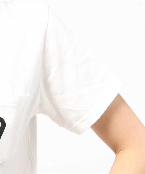 ROSE BUD(ローズバッド)の「LCTT-15154 ROSEBUD PT S/S POCKET-T(Tシャツ/カットソー・レディース・ホワイト/ブラック/オリーブ・ONE SIZE)」の7枚目の写真