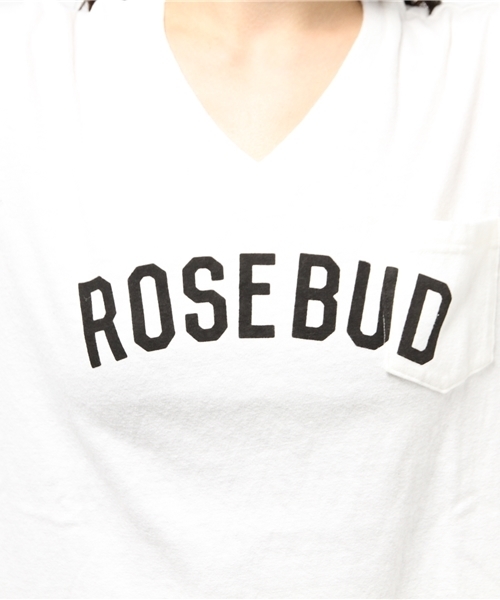 ROSE BUD(ローズバッド)の「LCTT-15154 ROSEBUD PT S/S POCKET-T(Tシャツ/カットソー・レディース・ホワイト/ブラック/オリーブ・ONE SIZE)」の5枚目の写真
