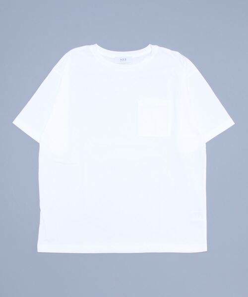 ADAM ET ROPE'（アダムエロペ）の「天竺ポケットT（Tシャツ/カットソー・メンズ・ブラック/ホワイト/イエロー・M/L）」の2枚目の写真
