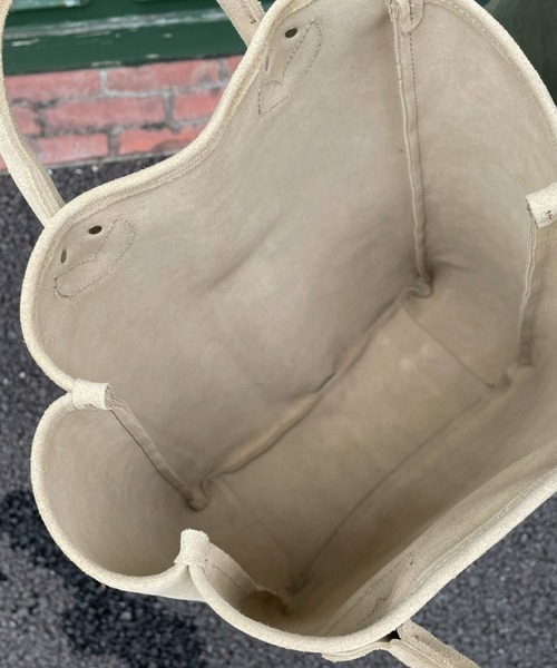 SLOW（スロウ）の「【SLOW/スロウ】別注レザートートバック（トートバッグ・メンズ・ブラック/ベージュ・ONESIZE）」の5枚目の写真