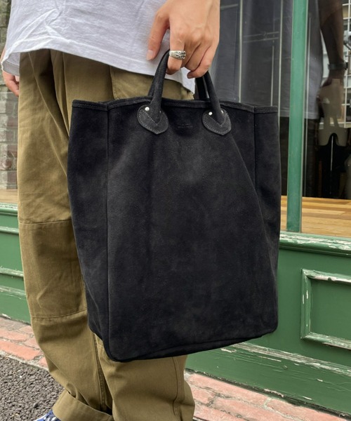 SLOW（スロウ）の「【SLOW/スロウ】別注レザートートバック（トートバッグ・メンズ・ブラック/ベージュ・ONESIZE）」の7枚目の写真