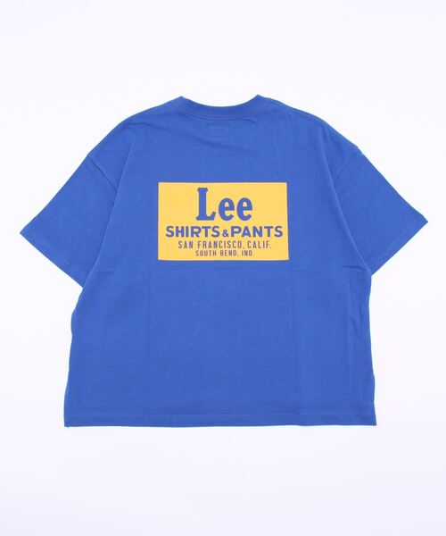 Lee(リー)の「【Lee】バックBOXロゴプリントTシャツ(Tシャツ/カットソー・レディース・ネイビー・M/L)」の2枚目の写真