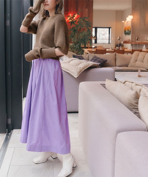 titivate（ティティベイト）の「ｱｰﾑｳｫｰﾏｰ付ﾊﾟﾌｽﾘｰﾌﾞﾆｯﾄ（ニット/セーター・レディース・ダークブラウン/アイボリー/グレイッシュベージュ/ライトグリーン・M/S）」の11枚目の写真