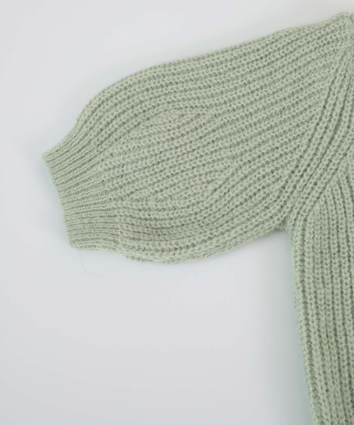 titivate（ティティベイト）の「ｱｰﾑｳｫｰﾏｰ付ﾊﾟﾌｽﾘｰﾌﾞﾆｯﾄ（ニット/セーター・レディース・ダークブラウン/アイボリー/グレイッシュベージュ/ライトグリーン・M/S）」の21枚目の写真