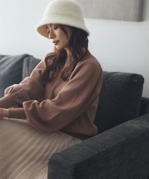 ボリュームスリーブラメハイネック 157250