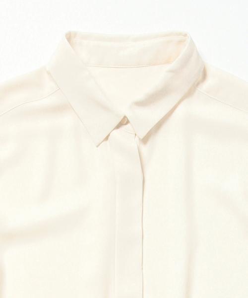 BEAMS LIGHTS Women's（ビームスライツ ウィメンズ）の「BEAMS LIGHTS / 配色プリーツワンピース（ワンピース・レディース・ベージュ/オリーブ/ネイビー・36/38）」の9枚目の写真