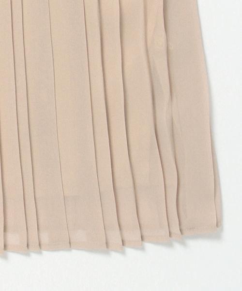 BEAMS LIGHTS Women's（ビームスライツ ウィメンズ）の「BEAMS LIGHTS / 配色プリーツワンピース（ワンピース・レディース・ベージュ/オリーブ/ネイビー・36/38）」の13枚目の写真