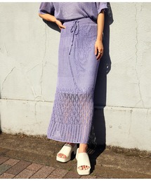 anap mimpi | クロッシェ編みロングスカート(スカート)
