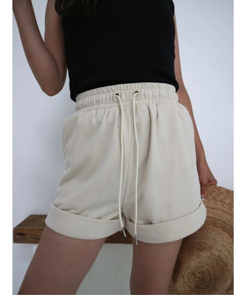 TRUNC（トランクエイティーエイト）の「Peach Brushed Short PT（スウェットパンツ・レディース・アイボリー・FREE）」の12枚目の写真