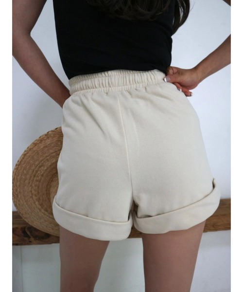 TRUNC（トランクエイティーエイト）の「Peach Brushed Short PT（スウェットパンツ・レディース・アイボリー・FREE）」の6枚目の写真