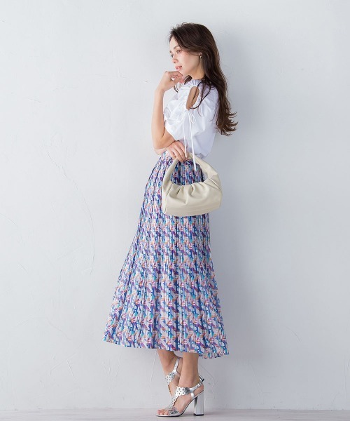 Viaggio Blu(ビアッジョブルー)の「袖ギャザープルオーバー≪洗濯機で洗える≫(Tシャツ/カットソー・レディース・ホワイト/ネイビー/ブルー/オレンジ・S/M/L)」の14枚目の写真