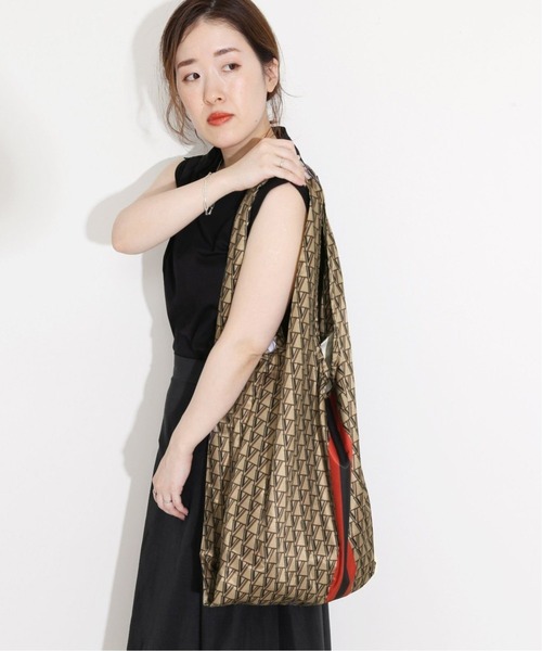 VERMEIL par iena(ヴェルメイユパーイエナ)の「VERMEILモノグラムエコバッグ(エコバッグ/サブバッグ・レディース・グレー/ブラウン・FREE)」の5枚目の写真