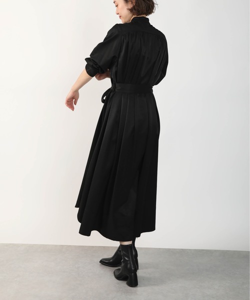 PICCIN（ピッチン）の「パールボタンコートワンピース（ワンピース・レディース・ブラック/ベージュ・M）」の5枚目の写真