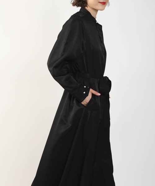 PICCIN（ピッチン）の「パールボタンコートワンピース（ワンピース・レディース・ブラック/ベージュ・M）」の11枚目の写真