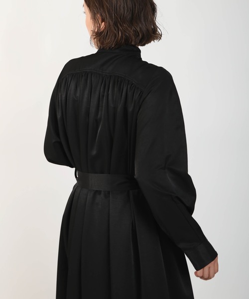 PICCIN（ピッチン）の「パールボタンコートワンピース（ワンピース・レディース・ブラック/ベージュ・M）」の12枚目の写真