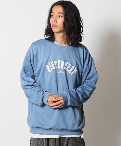 ARCADE（アーケード）の「春 韓国風 オーバーサイズ カレッジロゴ 薄手 軽量ライト スウェット -ARCADE Limited Line-（スウェット・レディース・ホワイト/ブラック/グレー/ピンク/ブルー・MEDIUM/LARGE）」の5枚目の写真