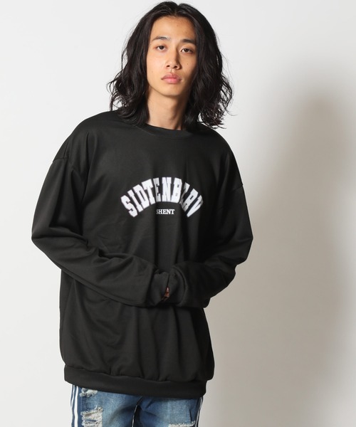 ARCADE（アーケード）の「春 韓国風 オーバーサイズ カレッジロゴ 薄手 軽量ライト スウェット -ARCADE Limited Line-（スウェット・レディース・ホワイト/ブラック/グレー/ピンク/ブルー・MEDIUM/LARGE）」の3枚目の写真