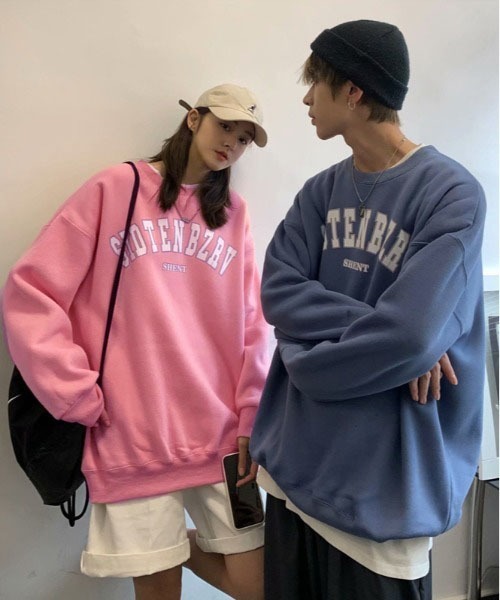 ARCADE（アーケード）の「春 韓国風 オーバーサイズ カレッジロゴ 薄手 軽量ライト スウェット -ARCADE Limited Line-（スウェット・レディース・ホワイト/ブラック/グレー/ピンク/ブルー・MEDIUM/LARGE）」の19枚目の写真