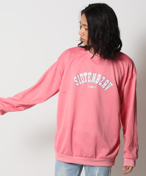 ARCADE（アーケード）の「春 韓国風 オーバーサイズ カレッジロゴ 薄手 軽量ライト スウェット -ARCADE Limited Line-（スウェット・レディース・ホワイト/ブラック/グレー/ピンク/ブルー・MEDIUM/LARGE）」の20枚目の写真