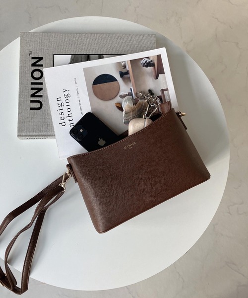 AS KNOW AS plus(アズノゥアズプラス)の「♪アゼリア ショルダーバッグ(ショルダーバッグ・レディース・ブラック/ブラウン/オレンジ/グリーン・FREE)」の1枚目の写真