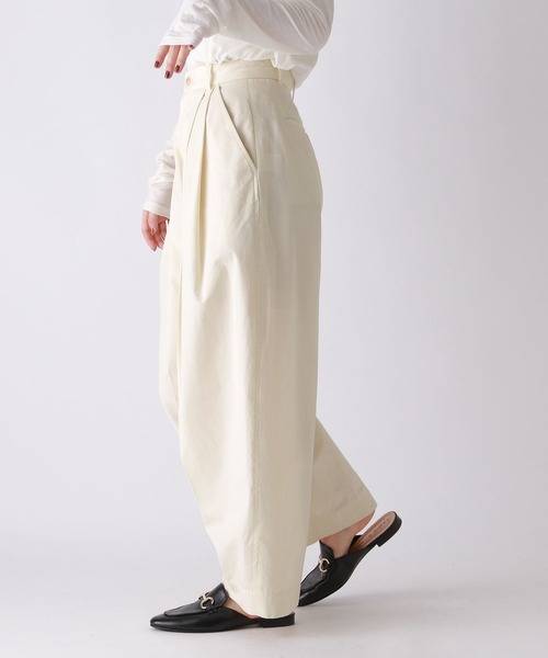 BABYLONE（バビロン）の「コットンシルクボリュームパンツ（スラックス
