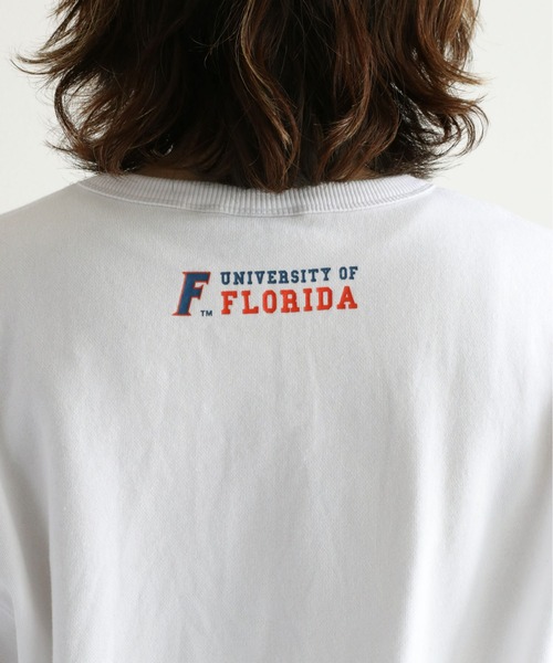 DISCUS ATHLETIC（ディスカス　アスレチック）の「【ＤＩＳＣＵＳ×ＵＮＩＶ．ＦＬＯＲＩＤＡ】 カレッジスウェット　WEB限定（スウェット・レディース・ネイビー/グレー/ホワイト/オレンジ・L/M）」の11枚目の写真
