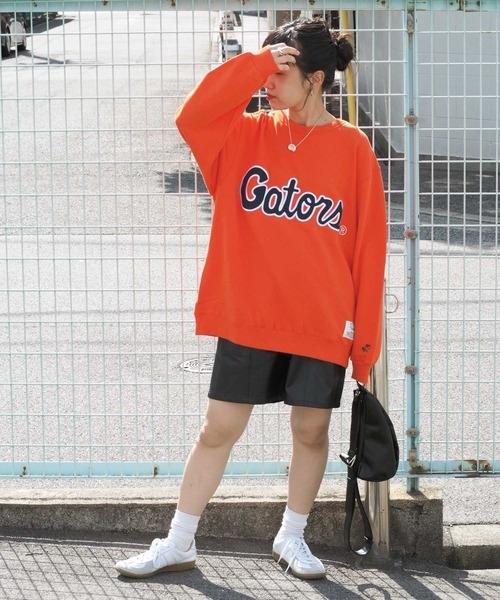 DISCUS ATHLETIC（ディスカス　アスレチック）の「【ＤＩＳＣＵＳ×ＵＮＩＶ．ＦＬＯＲＩＤＡ】 カレッジスウェット　WEB限定（スウェット・レディース・ネイビー/グレー/ホワイト/オレンジ・L/M）」の16枚目の写真