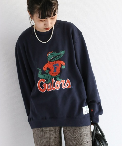 DISCUS ATHLETIC（ディスカス　アスレチック）の「【ＤＩＳＣＵＳ×ＵＮＩＶ．ＦＬＯＲＩＤＡ】 カレッジスウェット　WEB限定（スウェット・レディース・ネイビー/グレー/ホワイト/オレンジ・L/M）」の13枚目の写真