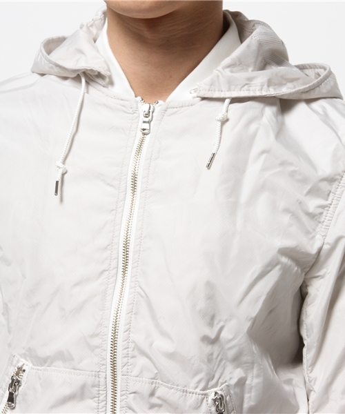 EDIFICE（エディフィス）の「◇N/PEメッシュ フードブルゾン（ブルゾン・メンズ・ネイビー/ブラック/ホワイト・48/44/50/46）」の14枚目の写真