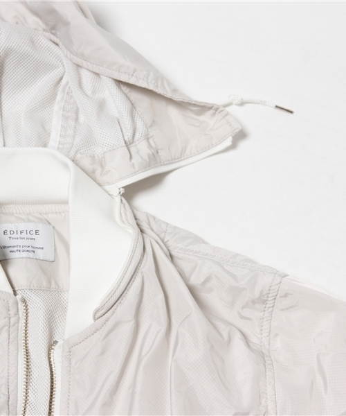 EDIFICE（エディフィス）の「◇N/PEメッシュ フードブルゾン（ブルゾン・メンズ・ネイビー/ブラック/ホワイト・48/44/50/46）」の20枚目の写真